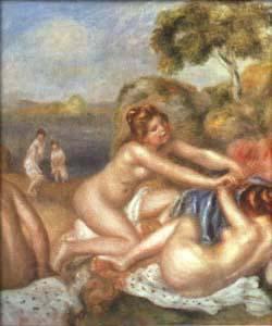 Pierre-Auguste Renoir Three Bathers, France oil painting art